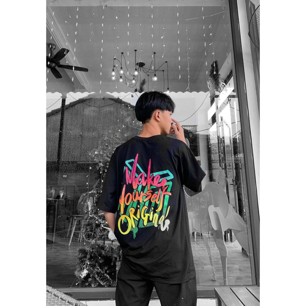 Áo Thun Nam Hàng Hiệu MYO Vải Cotton In Hình Multi-Color