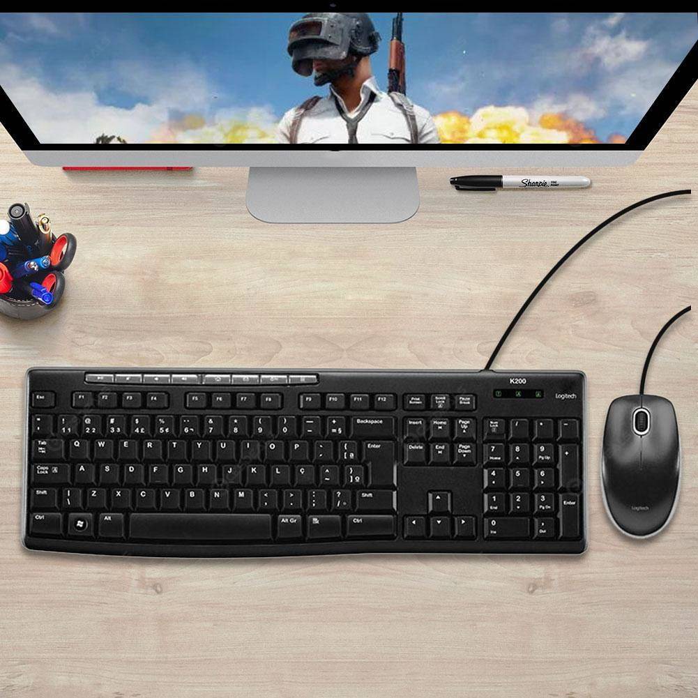 Bộ Bàn Phím Chuột Có Dây Logitech MK200_MEDIA COMBO MK200 - Hàng Chính Hãng | BigBuy360 - bigbuy360.vn