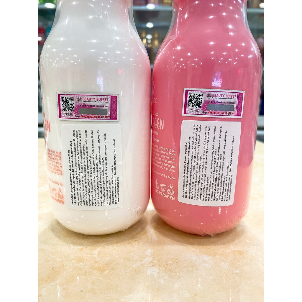 Sữa Tắm - Dưỡng Thể Trắng Da Scentio Pink Collagen Radiant &amp; Firm Thái Lan 350ml