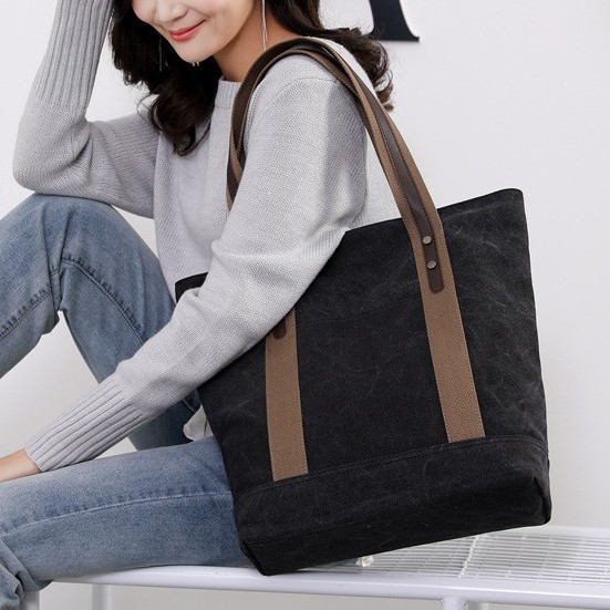 Túi Tote canvas vintage nữ cao cấp – KVKY – 881