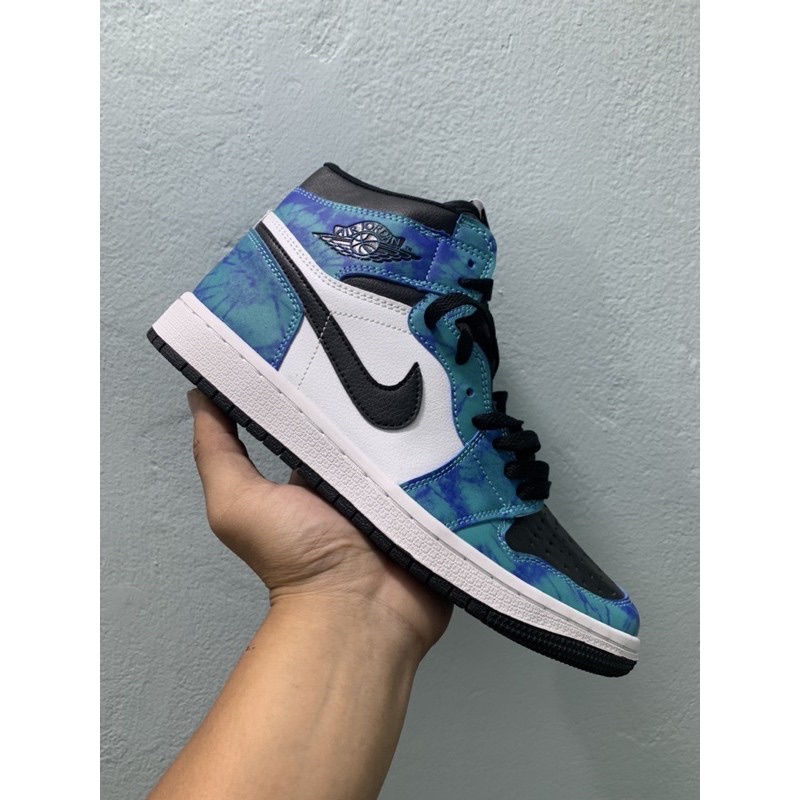 GIÀY THỂ THAO JORDAN 1 XANH LOANG CỔ CAO [ Full Bill + Box ] | BigBuy360 - bigbuy360.vn