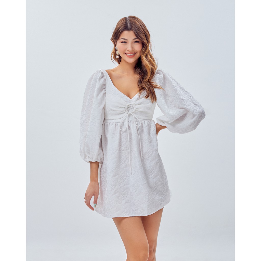 Đầm babydoll tay bồng hở lưng SheByShj - Mailisa Dress | BigBuy360 - bigbuy360.vn