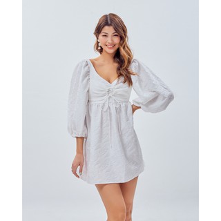 Đầm babydoll tay bồng hở lưng SheByShj - Mailisa Dress