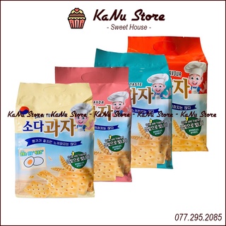 Bánh quy soda ăn kiêng 4 vị JK Hàn Quốc 420g