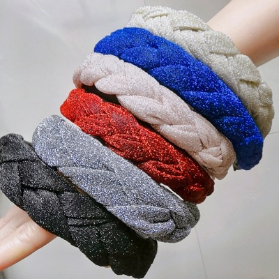 Haimeikang Fashion Solid Color Velvet Headbands For Women