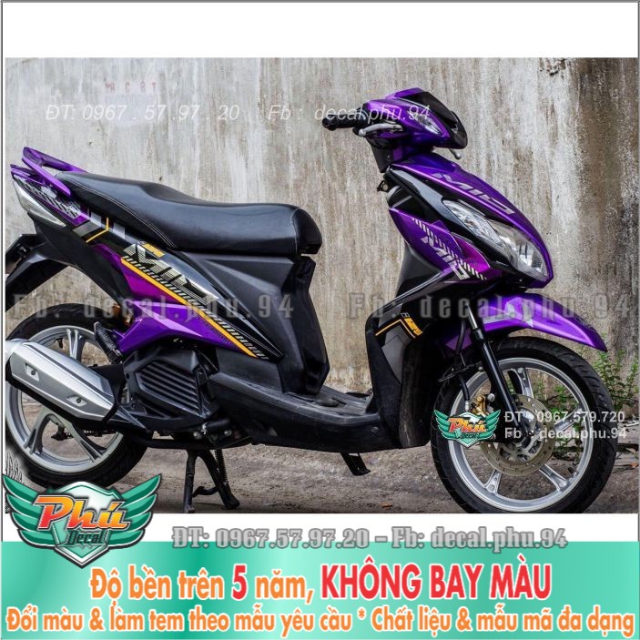 Tem rời Luvias Tím đen (B) -1