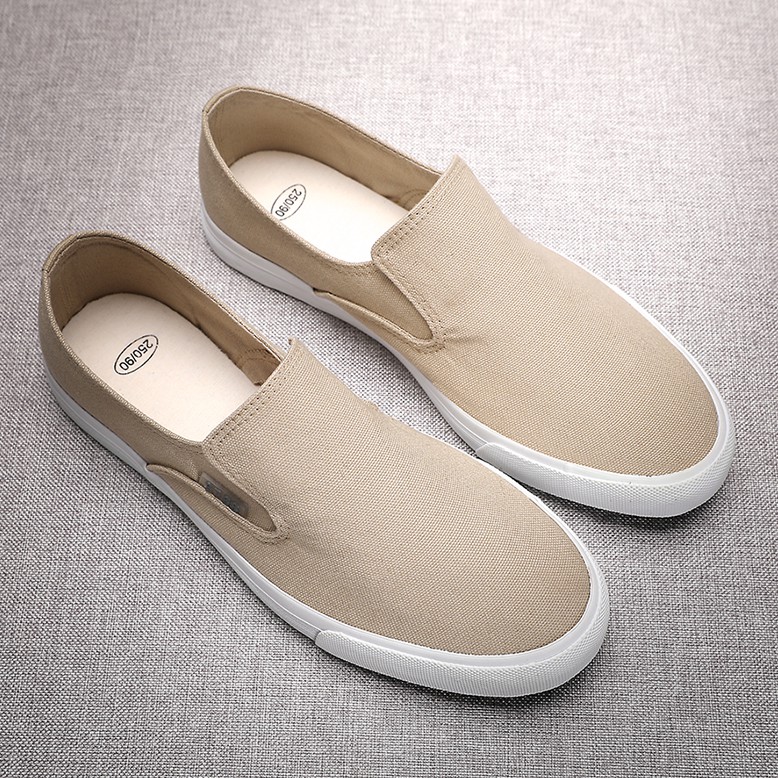 Slip on nam - Giày lười vải nam cao cấp thương hiệu 3768 - Vải thô 4 màu (đen), (khaki), (Xanh), (Đỏ) - Mã SP 616 | BigBuy360 - bigbuy360.vn