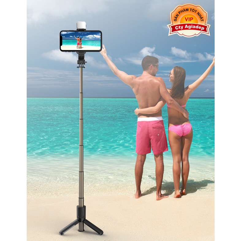 Gậy chụp ảnh tự sướng selfie CYKE CL10S có ánh sáng