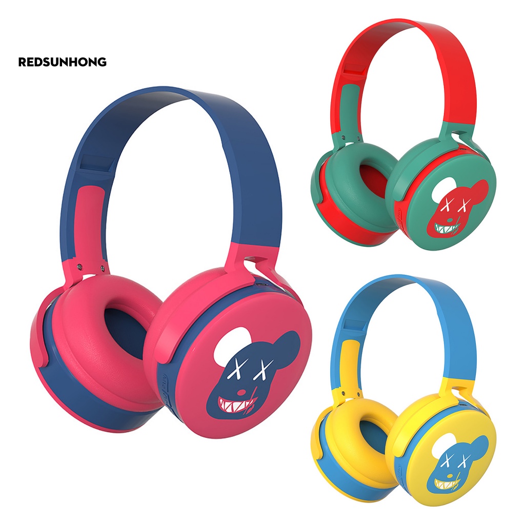 Tai Nghe Nhét Tai Bluetooth Không Dây Âm Thanh HiFi Chống Ồn Hình Gấu Dễ Thương Cho E-sport