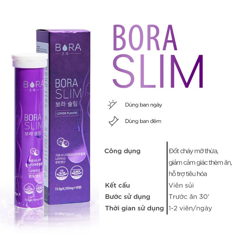 Viên sủi giảm cân hàn quốc bora slim plus - ảnh sản phẩm 4