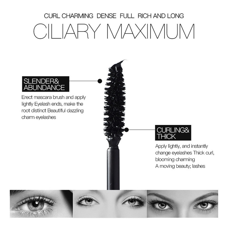 Mascara 4D màu đen chống thấm nước chuốt cong mi
 | BigBuy360 - bigbuy360.vn