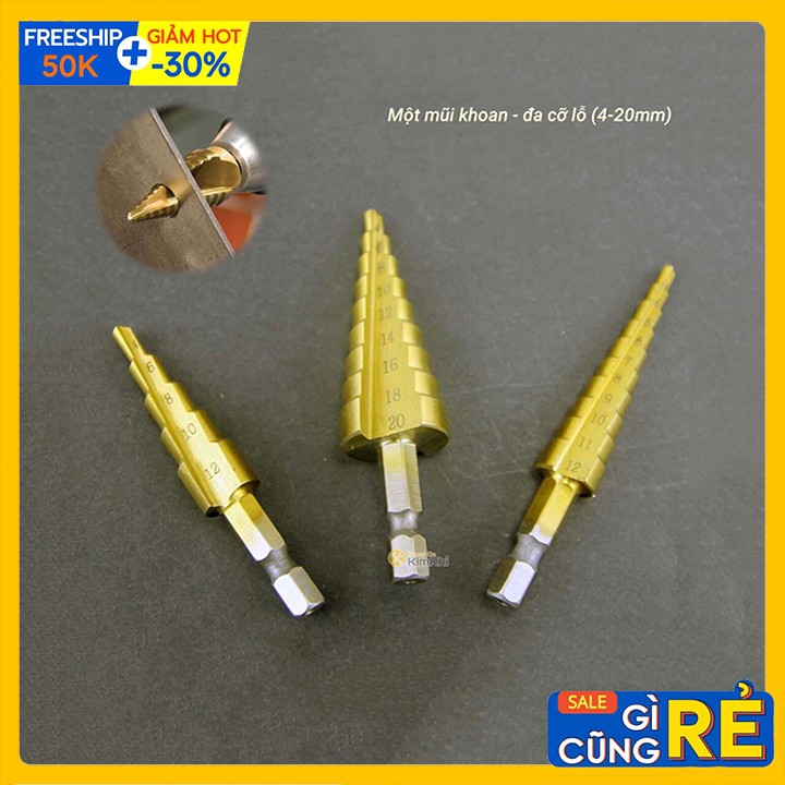 Mũi khoan tháp, bước  4-32mm khoan sắt nhôm tôn