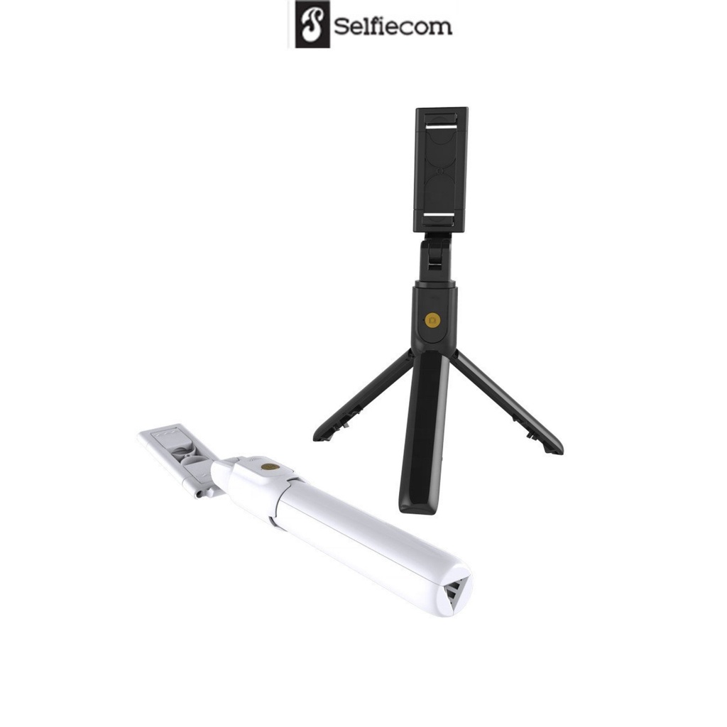 Gậy chụp ảnh tự sướng Selfiecom K07 - Tích hợp 3 chân tripod và remote bluetooth chụp từ xa