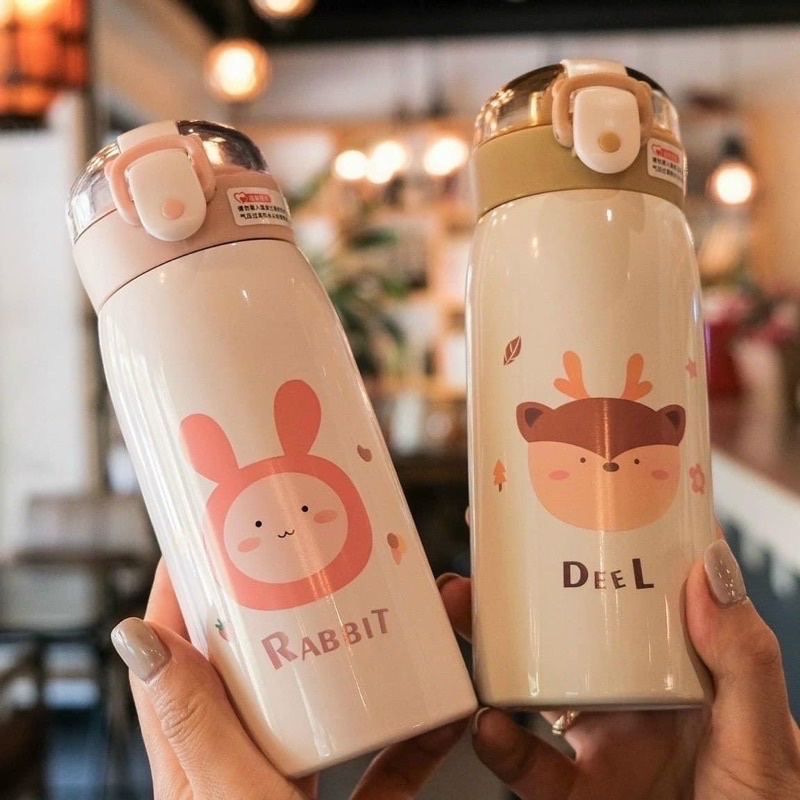 Bình Giữ Nhiệt Cute 500ml Họa Tiết Dễ Thương