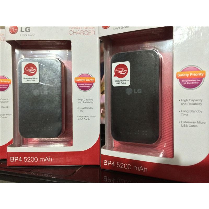 Pin dự phòng LG BP4 5200mAh chính hãng LG