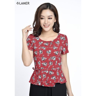 Áo Kiểu Nữ Đai Nơ Lamer L61B18H037