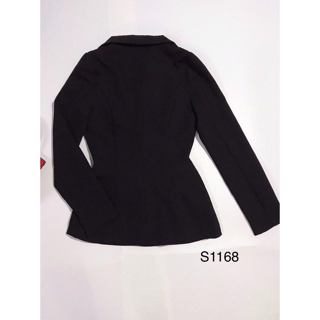 [ xả kho ] MiD Bộ Vest đen công sở S1168 ảnh thật Mie Design