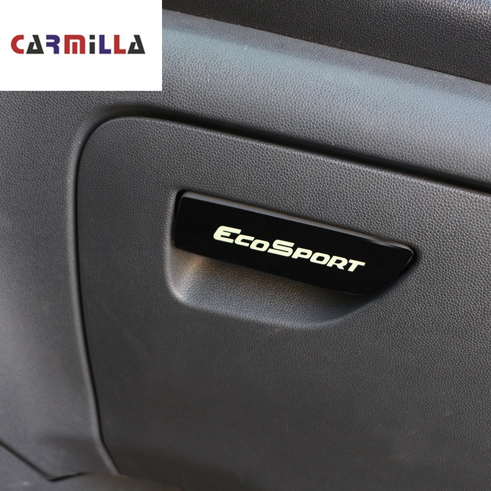 Chrome Glovebox Handle Sticker for Ford Ecosport 2013-2017 LHD 3 Colors