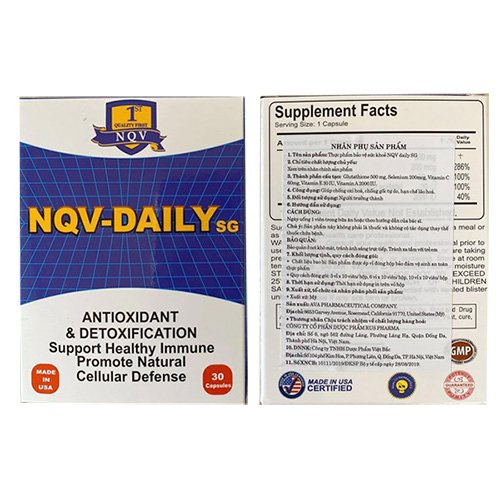 [ CHÍNH HÃNG ] NQV Daily SG - Tăng cường miễn dịch, cải thiện sinh sản nam giới