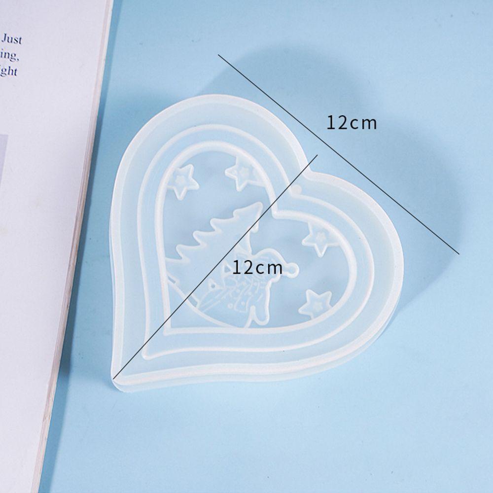 Khuôn Silicone Làm Trang Sức DIY 1 Ngăn Hình Trái Tim