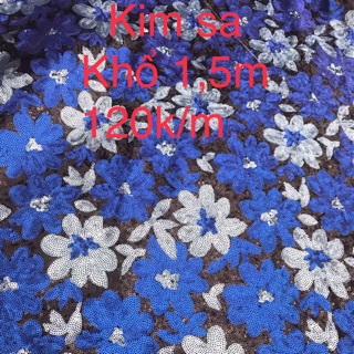 Vải kim sa cao cấp 120k/m