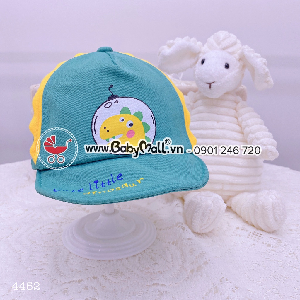 Nón lưỡi trai cho bé họa tiết Gấu/Khủng long/Mèo 6-18m