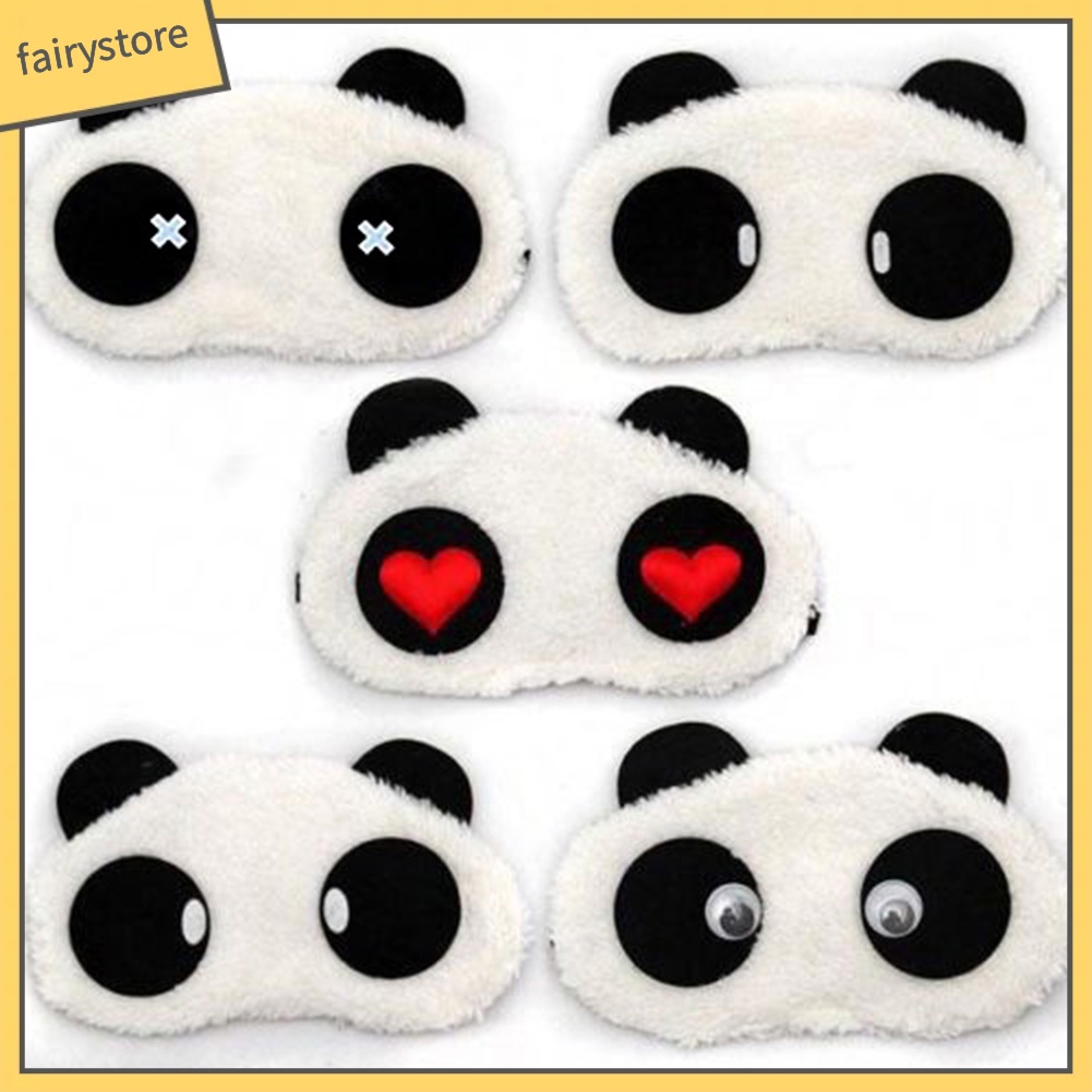 [Hàng mới về] Miếng bịt mắt hình gấu panda xinh xắn đáng yêu tiện lợi sử dụng khi đi du lịch