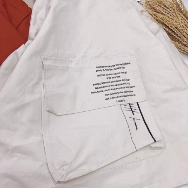 [Mã WASTMAY giảm 15% tối đa 30K đơn 150K] [Giá siêu rẻ] Áo khoác kaki form rộng in túi, kèm ảnh thật | BigBuy360 - bigbuy360.vn