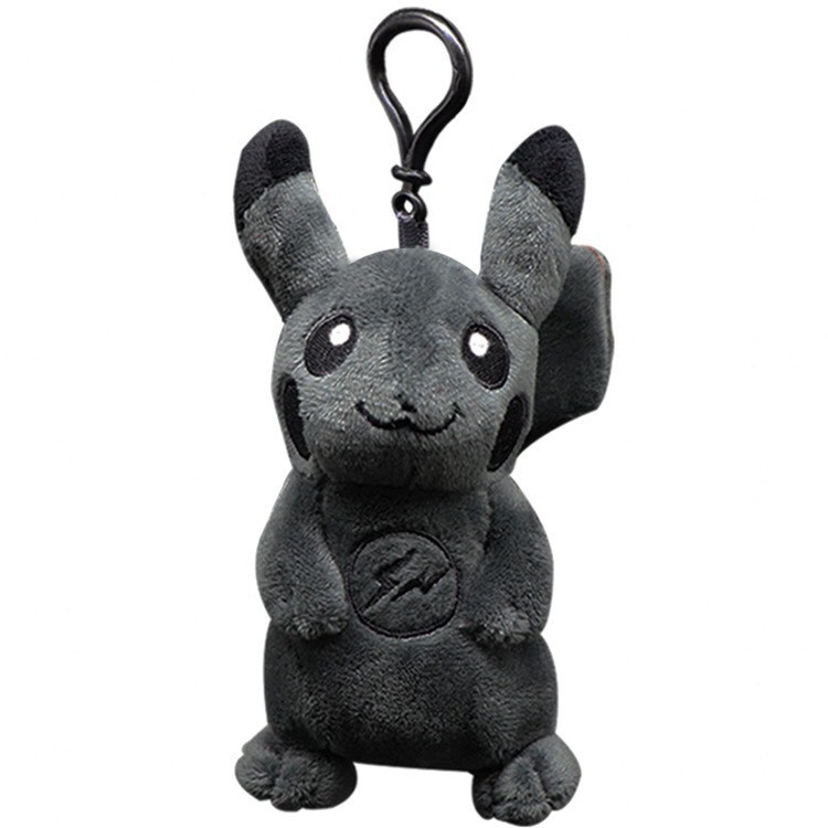 Móc khóa gấu nhồi bông pica màu xám dễ thương PEACEMINUSONE chính hãng