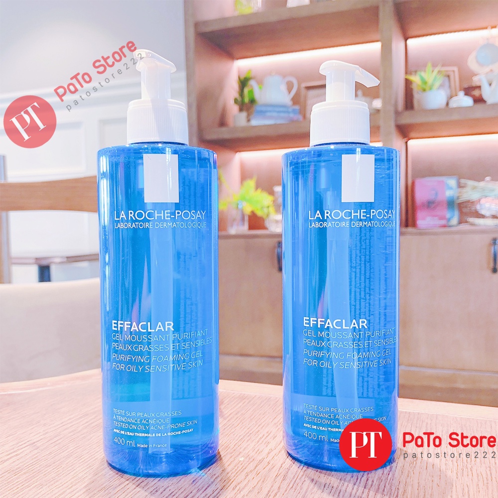 Sữa rửa mặt La Roche-Posay Effaclar Purifying Foaming Gel cho da dầu, mụn 400ML