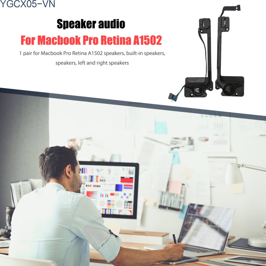 Set 2 Loa Laptop 13 Inch Retina A1502 2013-2015 Chuyên Dụng Cho Macbook Pro | BigBuy360 - bigbuy360.vn