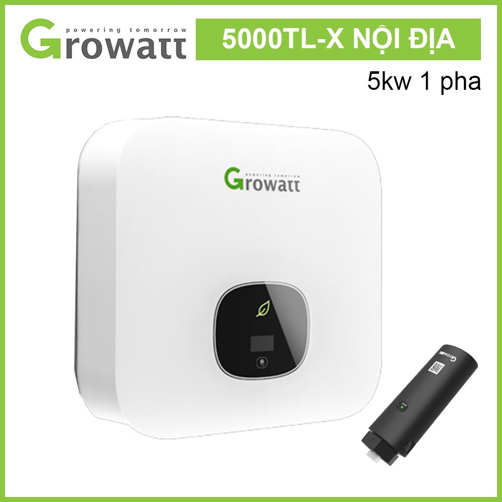 Biến tần Growatt hòa lưới 5kW 1 pha 5000TL-X mã mới (Bản nội địa) - Inverter năng lượng mặt trời
