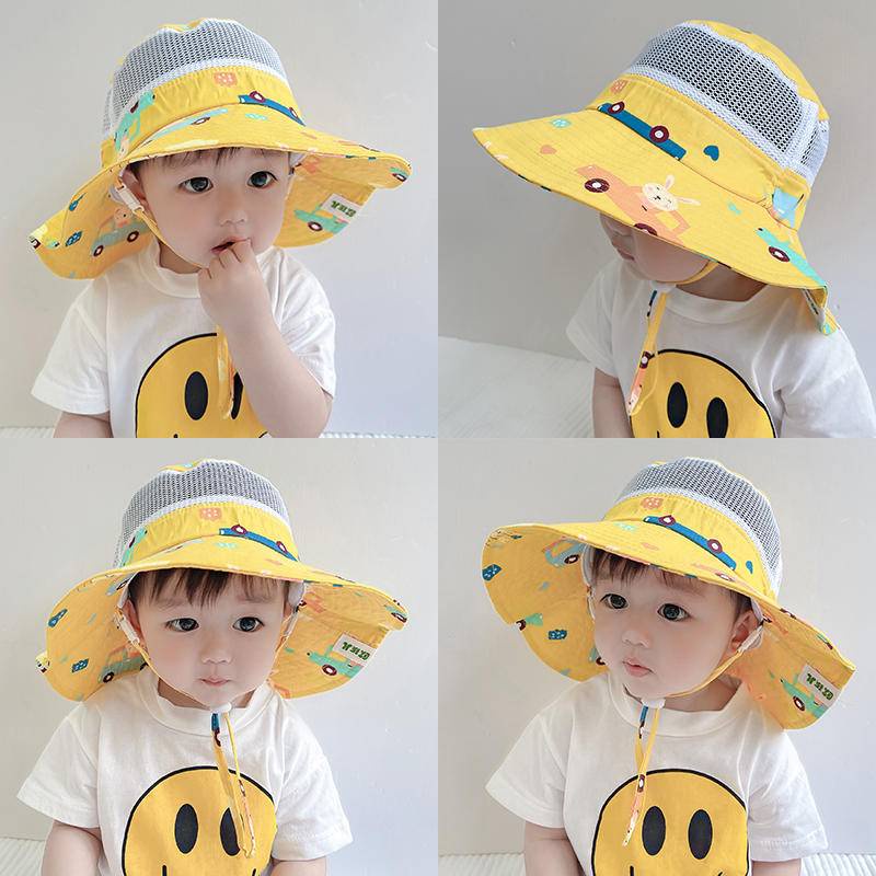 Nón Tai Bèo Phối Lưới Mỏng Thoáng Khí Thời Trang Mùa Hè Xinh Xắn Dành Cho Bé