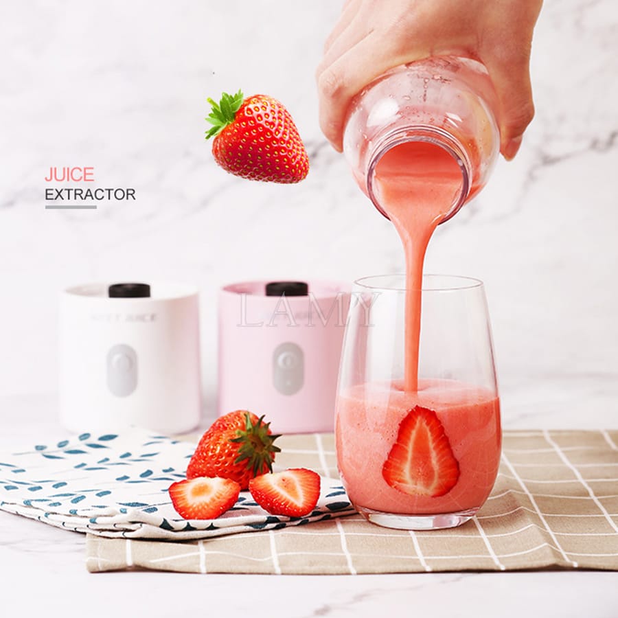 Máy Xay Sinh Tố, Máy Xay Hoa Quả Mini Cầm Tay Meet Juice 500ml Cao Cấp, Cực Mạnh và An Toàn