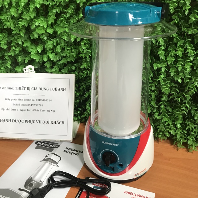 Đèn sạc tích điện đa năng SUNHOUSE - SHE-6037LA -  - Bảo hành 12 tháng.