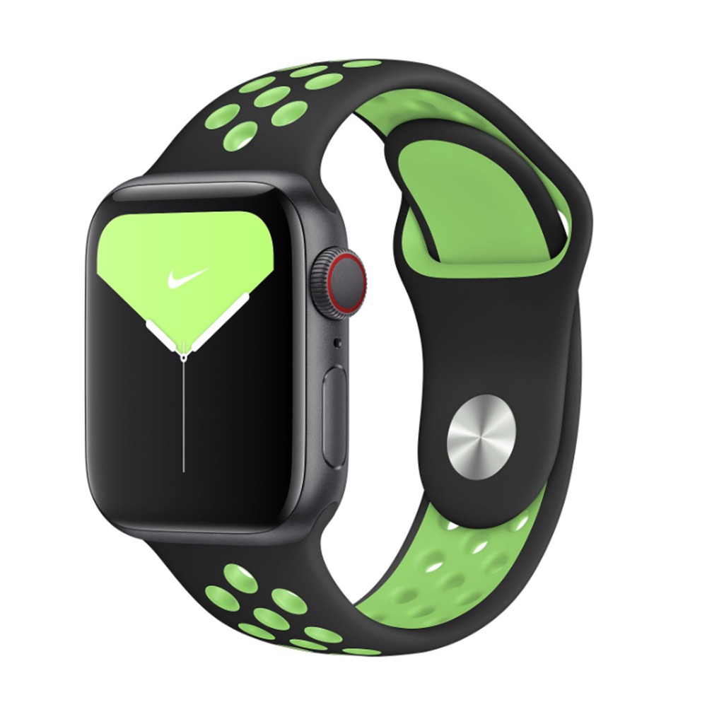 Dây Đeo Silicon Mềm Thoáng Khí Cho Đồng Hồ Thông Minh Apple Watch Series 6 / Se / 5 / 4 / 3 / 2 / 1 44mm 40mm