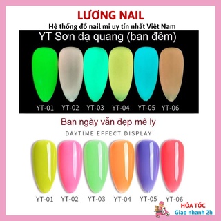 Sơn gel AS sơn móng tay gel màu dạ quang siêu xinh mã YT