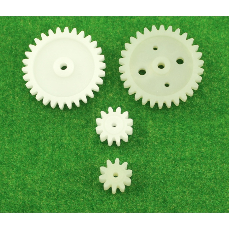 Bánh răng nhựa M1 12 răng 30 răng Mô-đun bánh răng nylon giảm 26t 1 thanh răng bánh răng bánh răng truyền động bánh răng