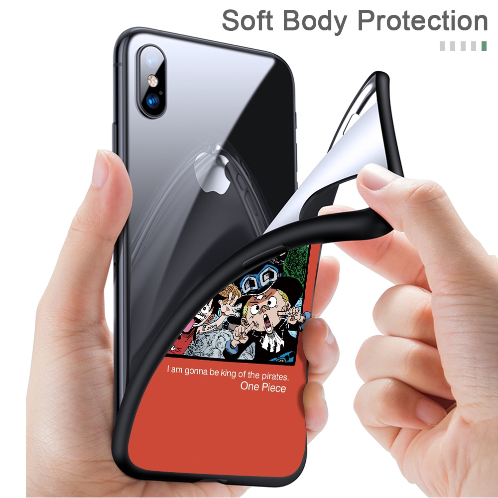 Ốp lưng điện thoại Xiaomi Redmi Note 8 Pro 8T 7 6 5 5A Prime 4 3 Chống va đập Phim hoạt hình vui nhộn Luffy Case Anime OneP mảnh Vỏ bọc điện thoại silicon TPU mềm