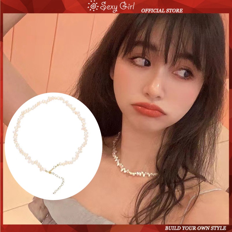 Vòng cổ Hạt Gạo Baroque Cổ Điển Quyến Rũ Cho Nữ