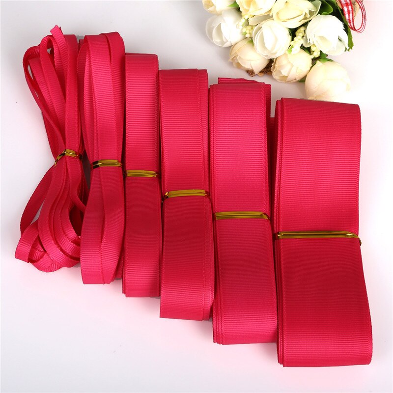 Cuộn Dây Ruy Băng 5 Yard 7 / 10 / 15 / 20 / 25 / 38mm Trang Trí Đa Dụng