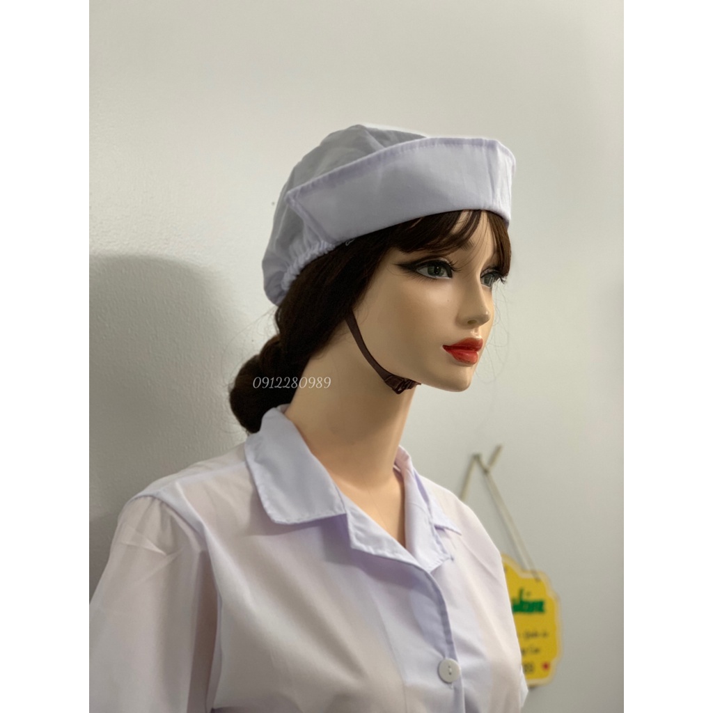 Áo blouse y tế nữ form đẹp tôn dáng 2 túi xéo _ Hình chụp thật