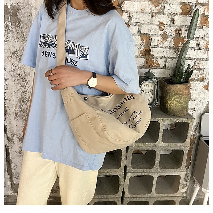 Túi vải Sức Chứa Lớn In Chữ Tiện Lợi Khi Đi Du Lịch