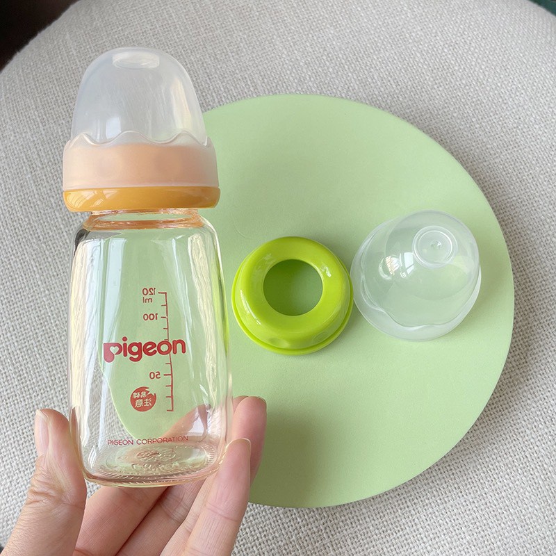 Bộ nắp đậy và vòng cổ thay thế bình sữa Pigeon/ Toom / GB cổ hẹp, các bình có cổ rộng 3.5cm