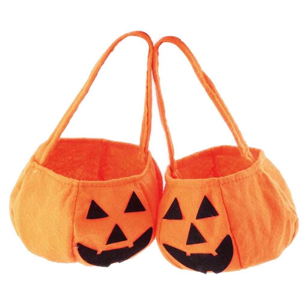 Children Lovely Halloween Decor Candy Sack Halloween Pumpkin Bags Non-woven Fabric Kids Trick or Treat Bags