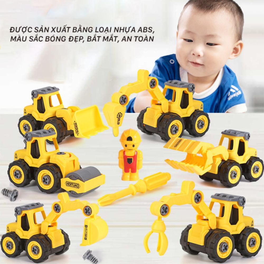 Xe đồ chơi cho bé – Bộ đồ chơi lắp ráp ô tô giúp bé phát triển tư duy, trí não (xe ô tô đồ chơi lắp ráp)