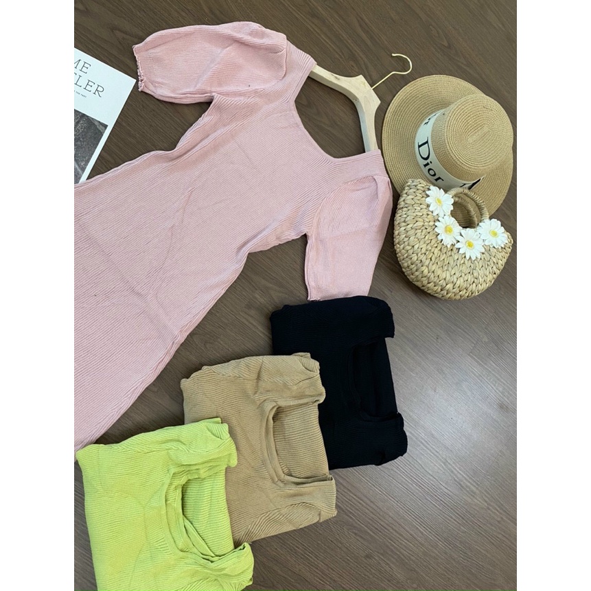 Váy Len Body Cổ Chữ U_Xưởng May Quang Anh