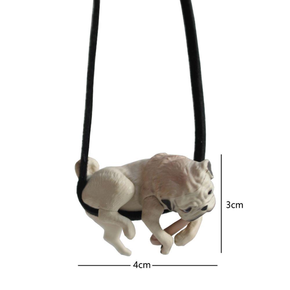 Dây Treo Trang Trí Gương Chiếu Hậu Xe Hơi Hình Chú Chó Bull Dễ Thương