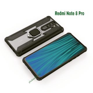 Ốp lưng Xiaomi Redmi Note 8 Pro chống sốc Siêu Nhân cao cấp giá đỡ