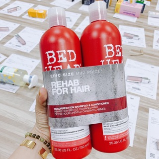 Cặp dầu gội tigi đỏ 750g